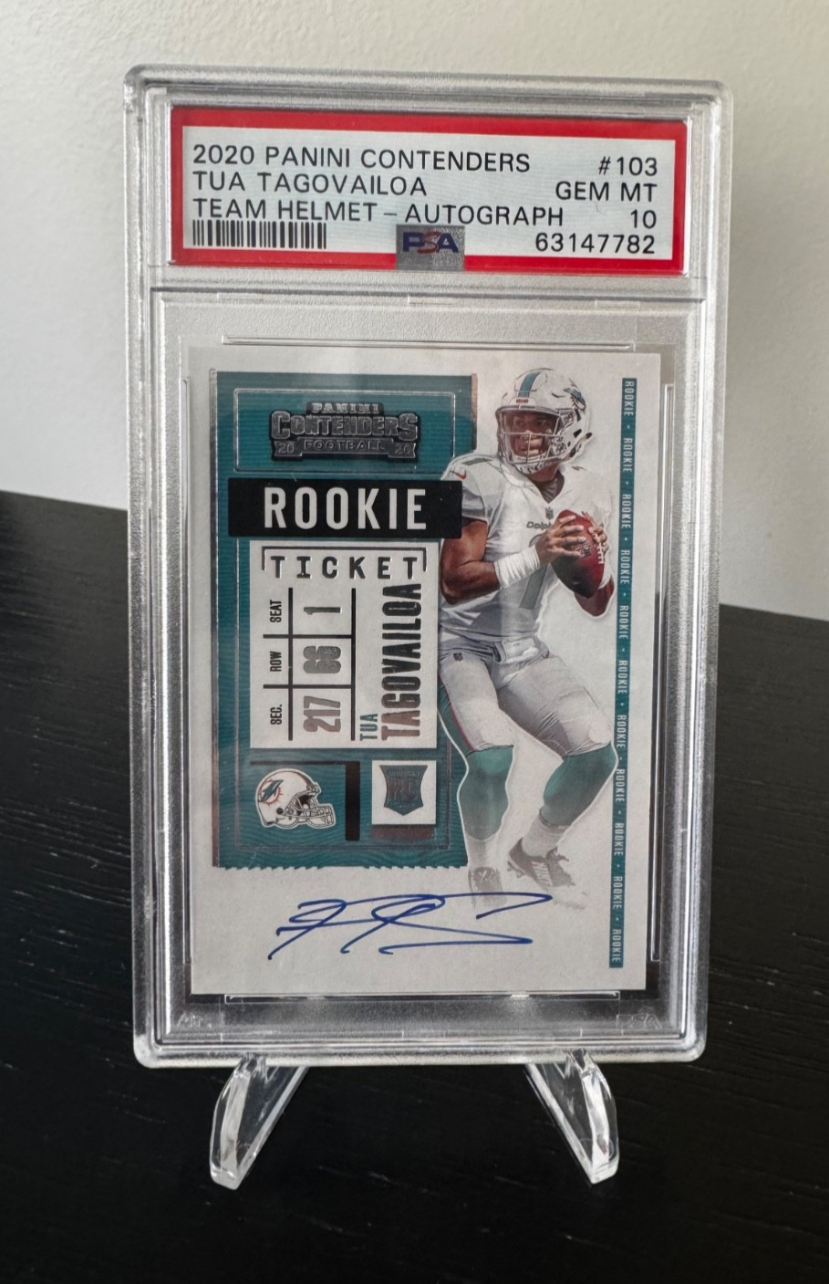 Tua Tagovailoa Panini Contenders #103 Variation-Autograph
