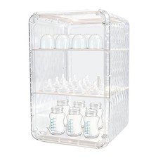 Baby Bottle Organizer,3/4 Tier Bottles Storage Organizers,Clear Station Organ...