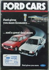 Brochure vendita gamma auto Ford aprile 1982 rif FA221/77 Fiesta XR2 XR3 Escort Capri