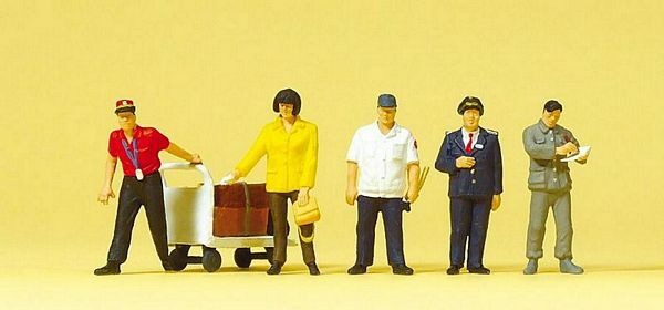 X418 PREISER Train personnage catalogue Ho 1960 18*21 cm Deutsch F angl It