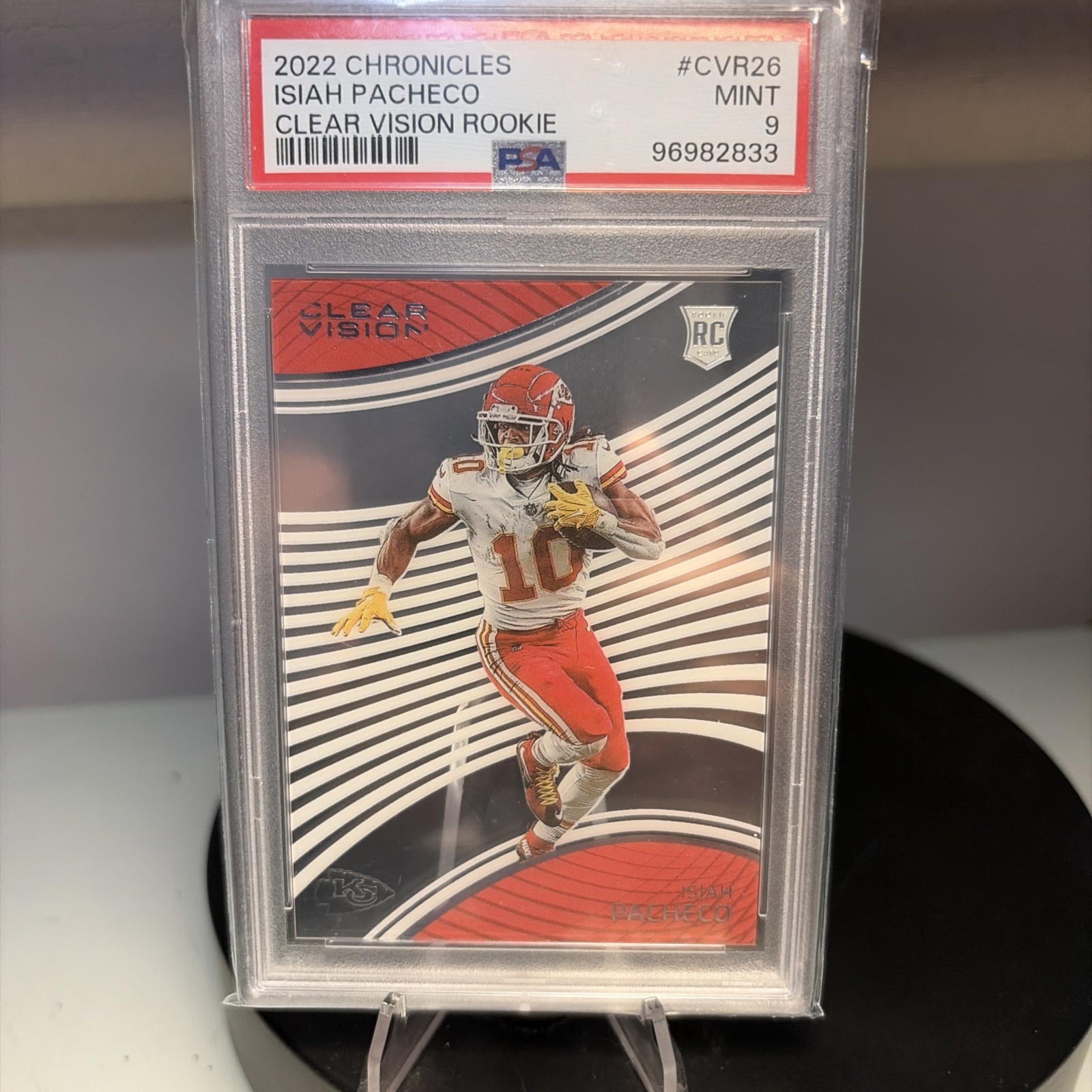 Isiah Pacheco Panini Chronicles Clear Vision Rookies #CVR26 Base