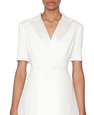 WHITE TIE by Shani Women's Tuxedo Blazer A-Line Dress - Ivory - 12 | eBay