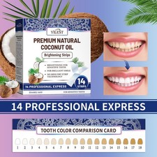 Teeth Whitening Strips 14-Pack - Eliminate plaque stains, improve oral hygiene,