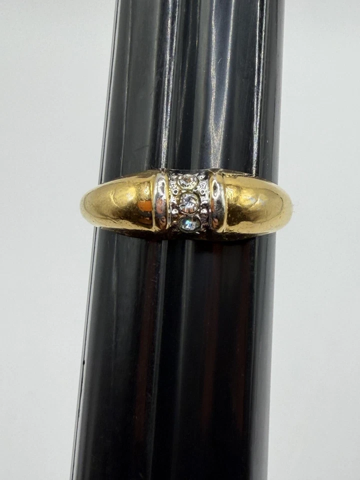 Avon золотистый прозрачный со стразами группы кольцо надпись женщин модные ювелирные изделия куполообразный - Изображение 3 из 4