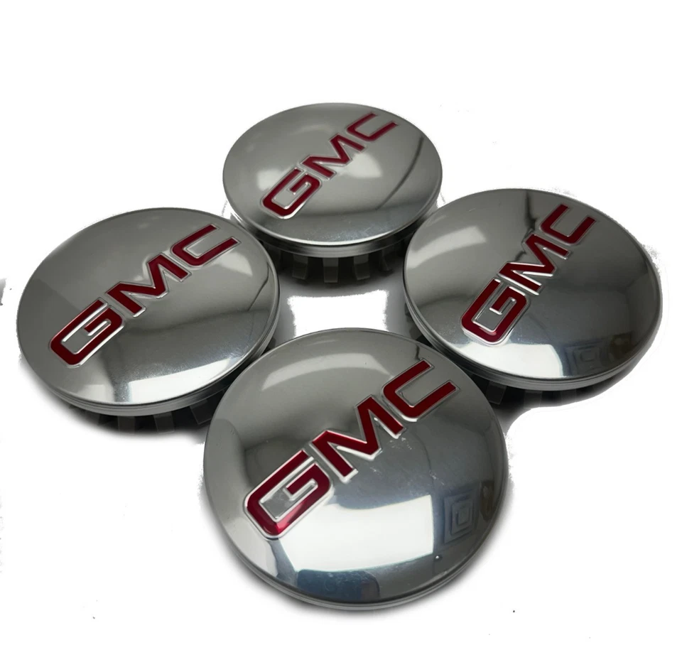 Tapacubos centrales pulidos GMC Sierra Yukon y XL 4 piezas 83 mm 3,25" 22837060 Foto 2 de 4