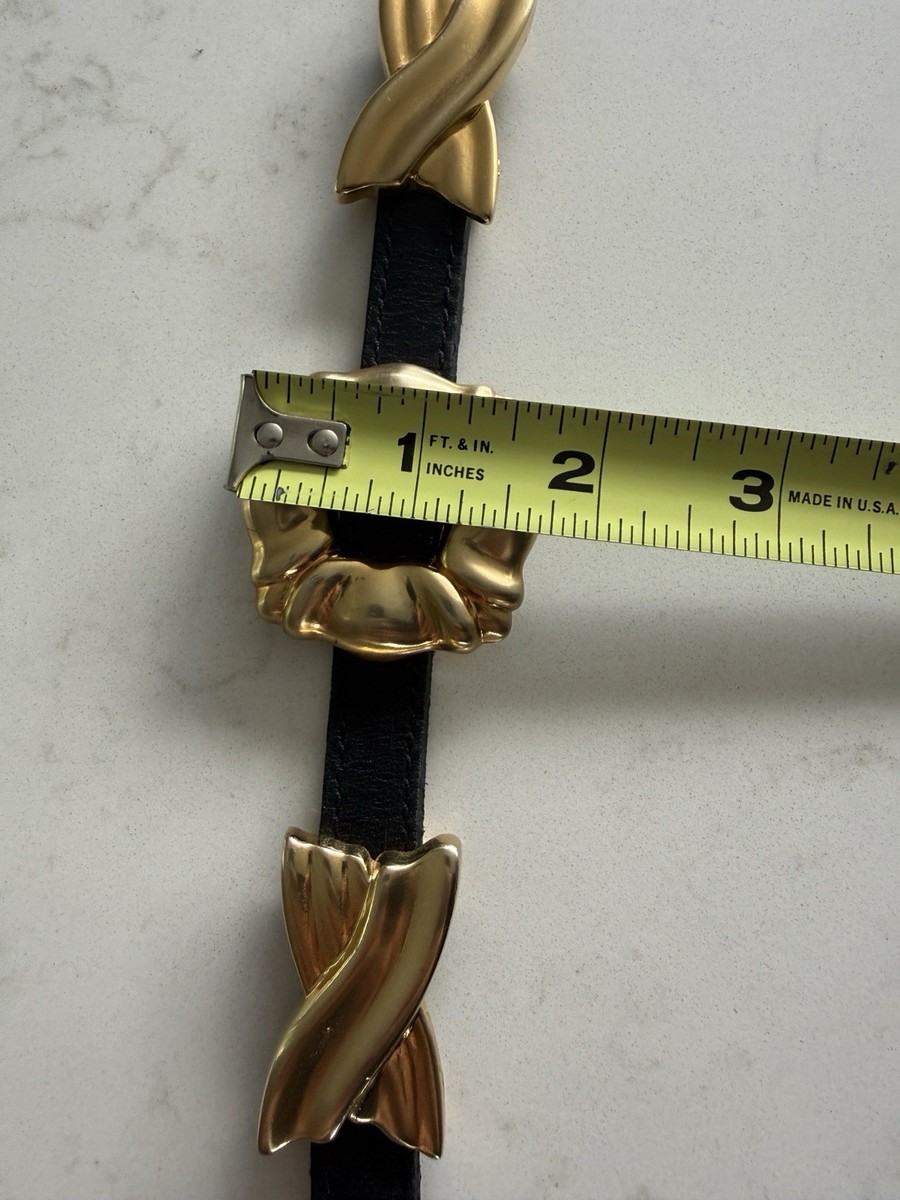 Vintage Brighton 1994 Gold Tone Hardware & Black Leather  display picture 2