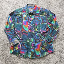 Robert Graham HALL OF MIRRORS Casual Shirt Men's XL Multicolor CLASSIC FIT