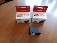 THREE 3 Canon PG-240XL Ink Cartridges - Black