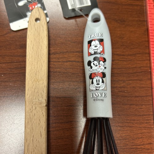 Brand new Disney Minnie and Mickey Spatula And whisk set of 4 red, white gray - Picture 6 of 6