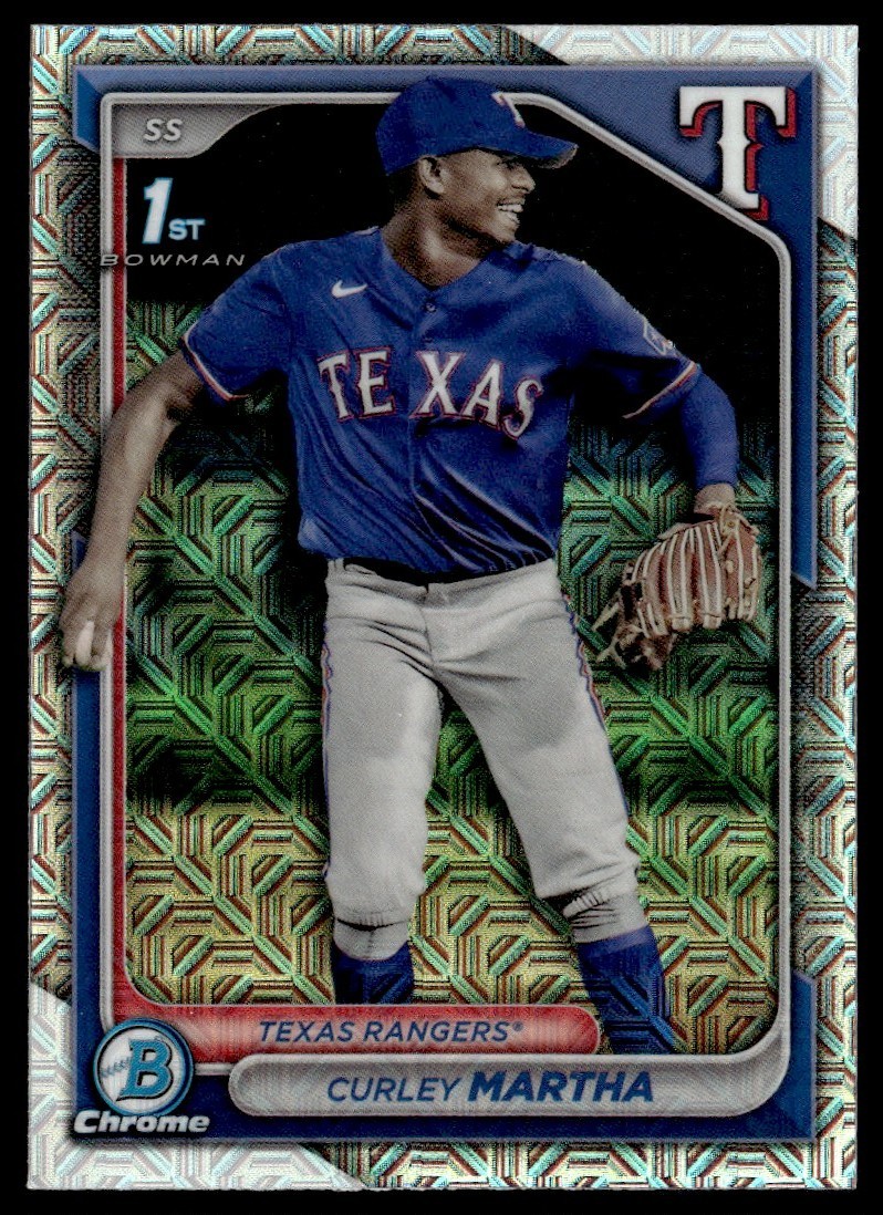 2024 BOWMAN CHROME PROSPECTS MOJO REFRACTOR CURLEY MARTHA TEXAS RANGERS #BCP-168