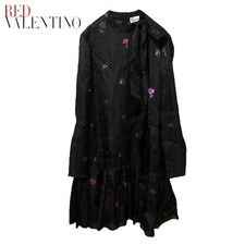 Red Valentino Phil Coupe Orkanza Mini Dress Gathered