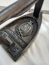 antique French flat Iron sad iron book end ?