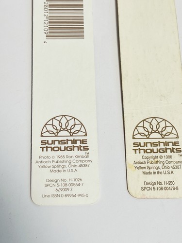 3 Vtg Antioch Bookmarks~Unicorn Find the Magic Within Yourself Teddy Bear Kitten - Picture 4 of 5