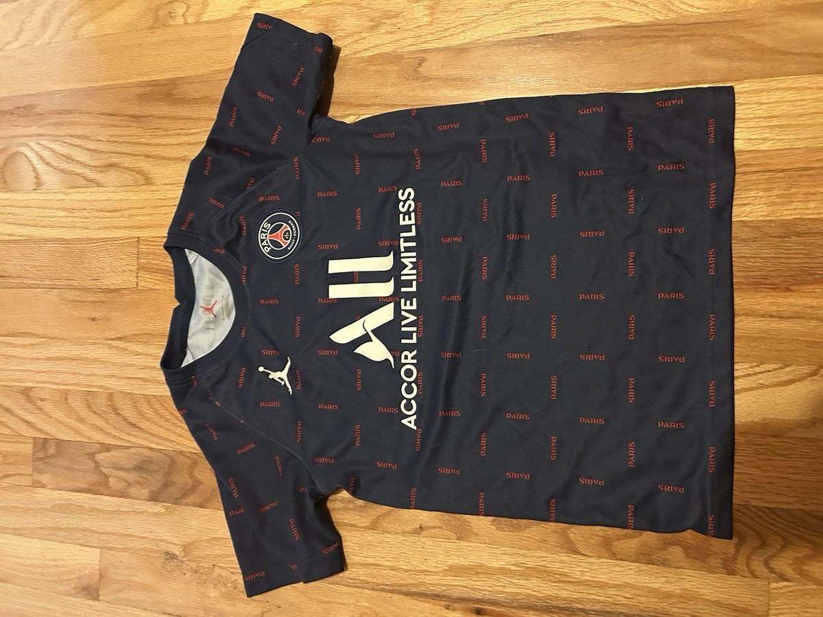 PSG Visit Rawanda Jersey Paris Blue and Red Size M Men's | eBay