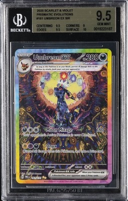 2025 PRISMATIC EVOLUTIONS #161 UMBREON EX BGS 9.5 | eBay