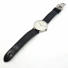 NOMOS Tangente 38 TN1A1W238 White Watch Manual Winding SS Leather Men Used 7