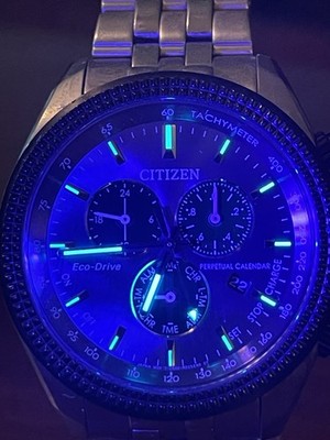 Citizen Eco-Drive Perpetual Calendar Chronograph Mens Watch 3N20