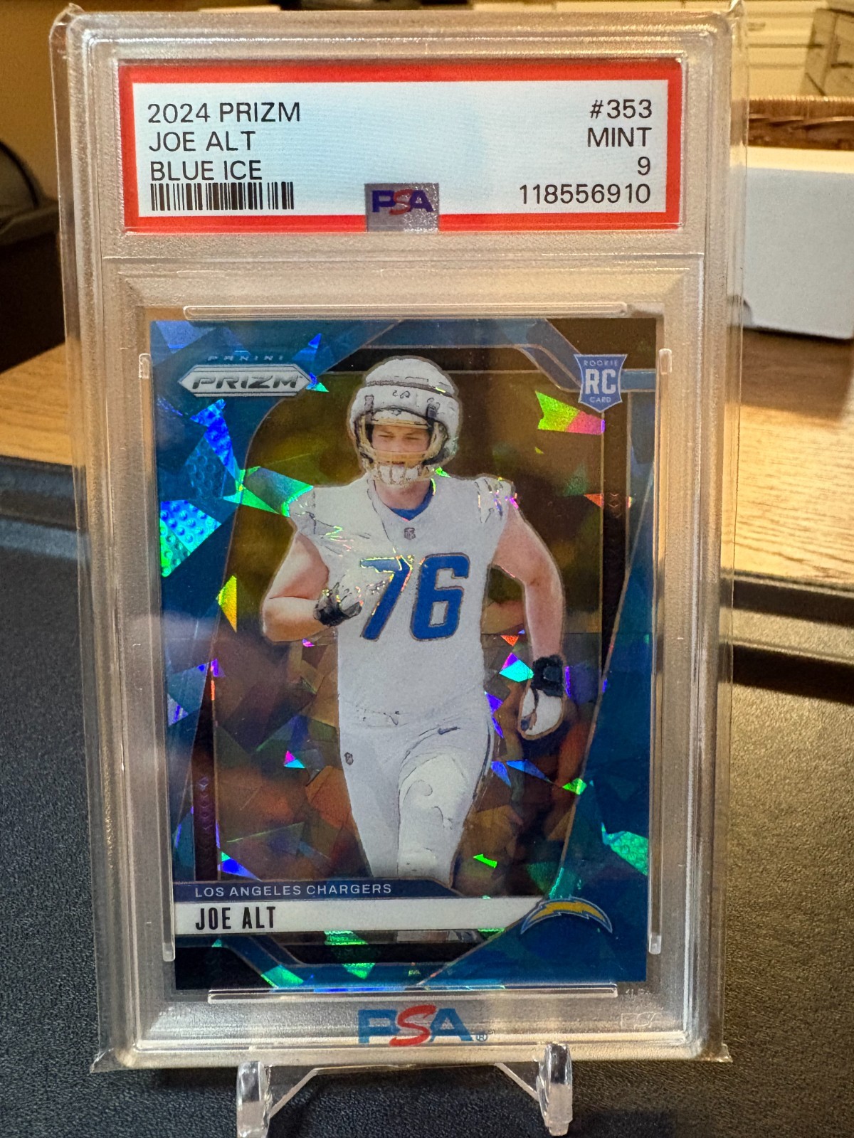 2024 Prizm - Joe Alt #353 Blue Ice /99 (RC) - PSA 9