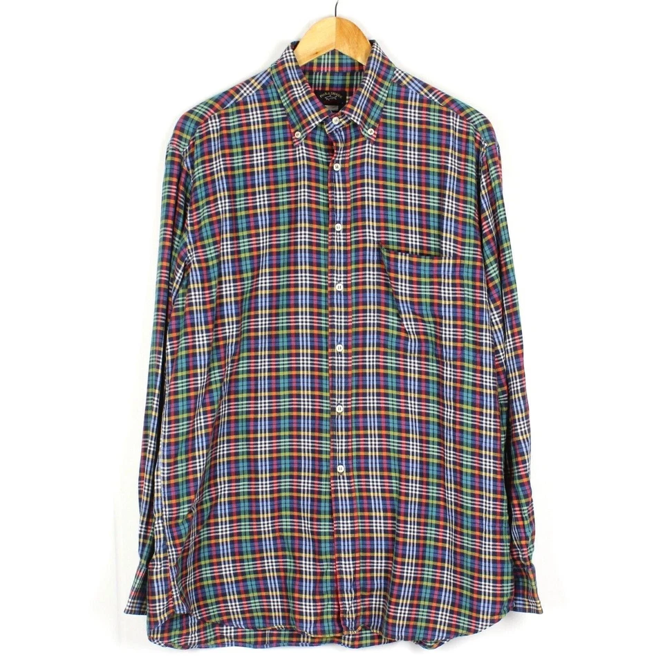 Chemise homme en flanelle PAUL & SHARK YACHTING taille L coupe régulière... - Photo 1/4