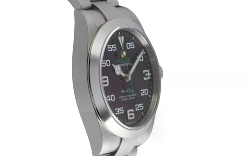 Rolex Oyster Perpetual Air-King Orologio Uomo 126900 Acciaio Inox Quadrante Nero - Foto 6 di 8