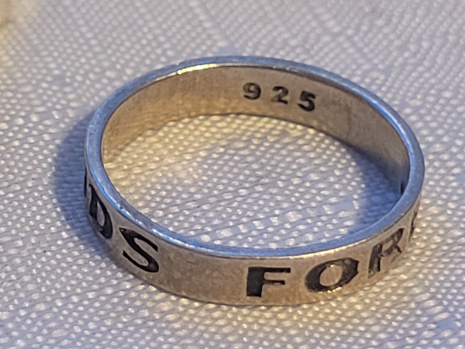 Sterling Silver Solid .925 Ring Friends Forever B… - image 7