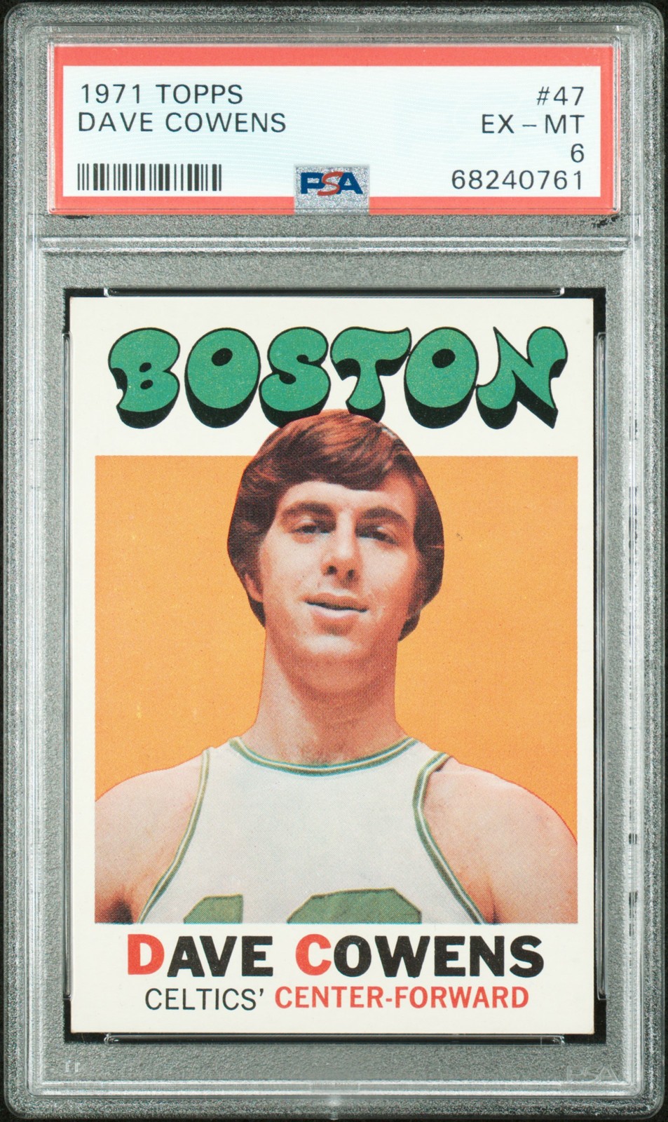 1971 TOPPS #47 DAVE COWENS ROOKIE RC PSA 6