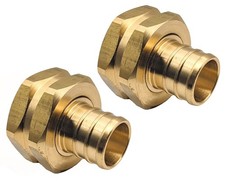 2 Pack Brass Garden Hose Adapter Swivel Fitting 34 Pex Barb And 34 Ght... 2 Pack Brass Garden Hose Adapter Swivel Fitting 34 Pex Barb And 34 Ght...