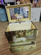 Enchantments Unicorn Musical Jewelry Box Spins to "The Unicorn" - Treasure Box