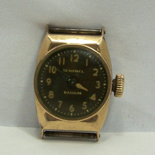 Vintage Midsize Unisex Manual Wind Sentinel Watch for Parts/Repair, Not Running