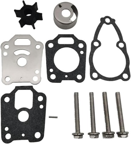 Water Pump Impeller Repair Kit for Mercury Outboard 4HP 5HP 2-Stroke & 4-Stroke - Foto 1 di 8