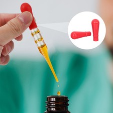 50Pcs Graduated Pipette Tip Laboratory Supplies Accessories Dropper Rubber Caps