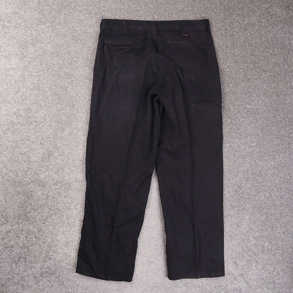 Pantalones chinos vintage Dickies Workwear 36x32 negros Foto 2 de 4