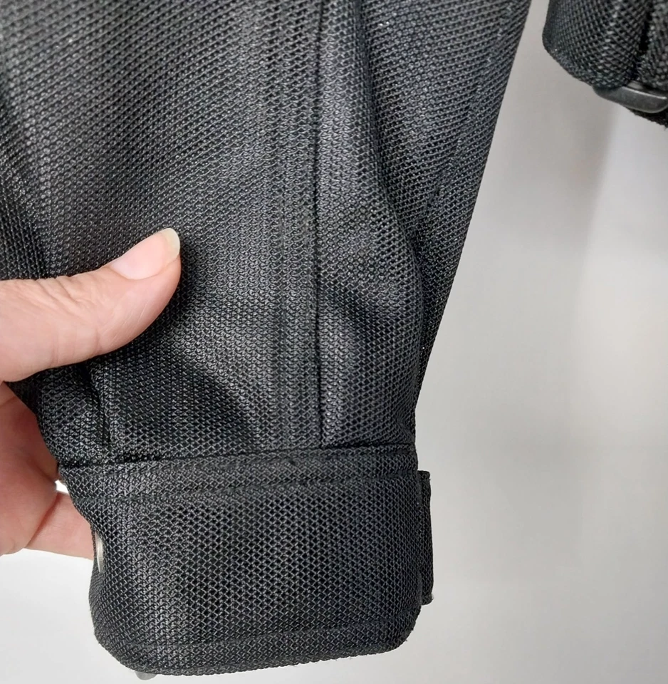 Chaqueta textil de malla para motocicleta Honda Goldwing talla S con cremallera acolchada plateada y negra Foto 2 de 4