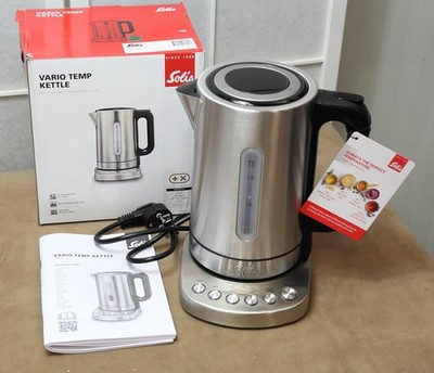 SOLIS Vario Temp Kettle 962.39 Wasserkocher mit Temperaturwahl edelstahl