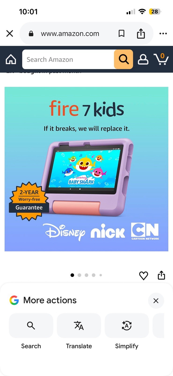 Amazon Fire 7 Kids 12th Gen 16GB Tablet Wi-Fi, 7