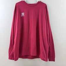 Speedway Mens Red Long Sleeve T Shirt Start Your Day At Speedway Logo Tee 3XL