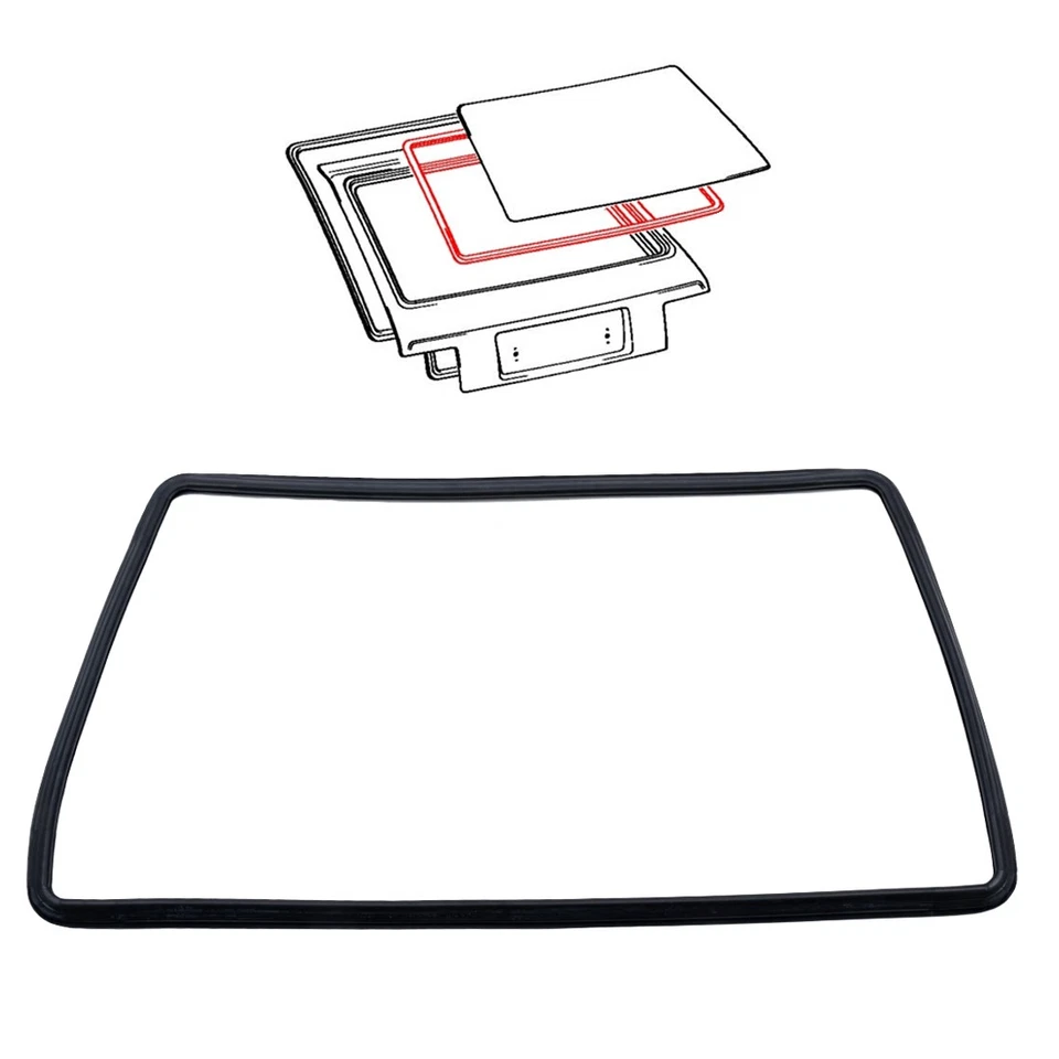 Ajuste 78-84 Toyota Starlet 3 puertas KP60 KP61 KP62 puerta trasera vidrio sello resistente a la intemperie Foto 4 de 4