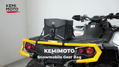 16L Snowmobile Tunnel Storage Pack ATV Rear Rack Gear Bag w/ TPU