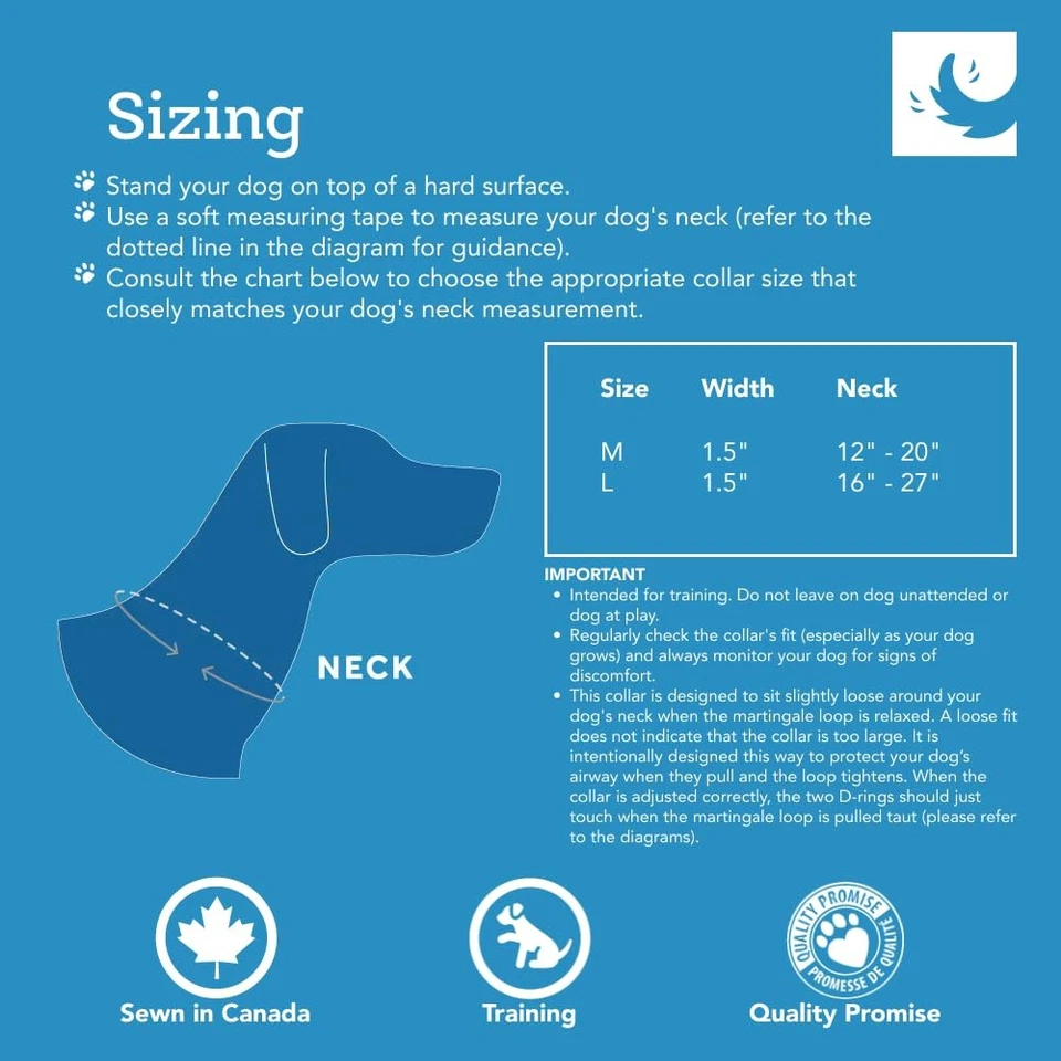 Collar de perro martingala de 1-1/2 pulgada con correas, mediano de 12 a 20 pulgadas, tartán tostado Foto 3 de 4