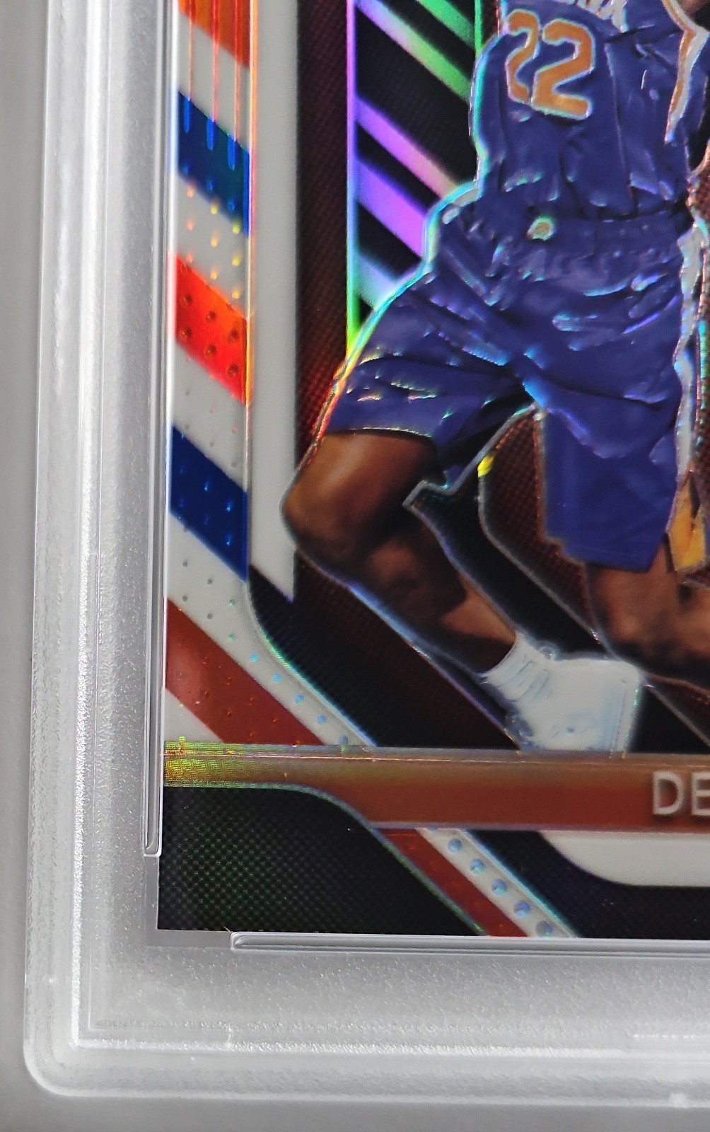 2018 PANINI PRIZM #279 DEANDRE AYTON RED WHITE BLUE ROOKIE PSA 10 GEM MINT SUNS view 3
