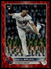 2022 Topps #658 Justin Bruihl Orange Foilboard RC /299