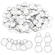180 Pieces Metal Rim Tags Key Tag Round Paper Tags with Metal Rings