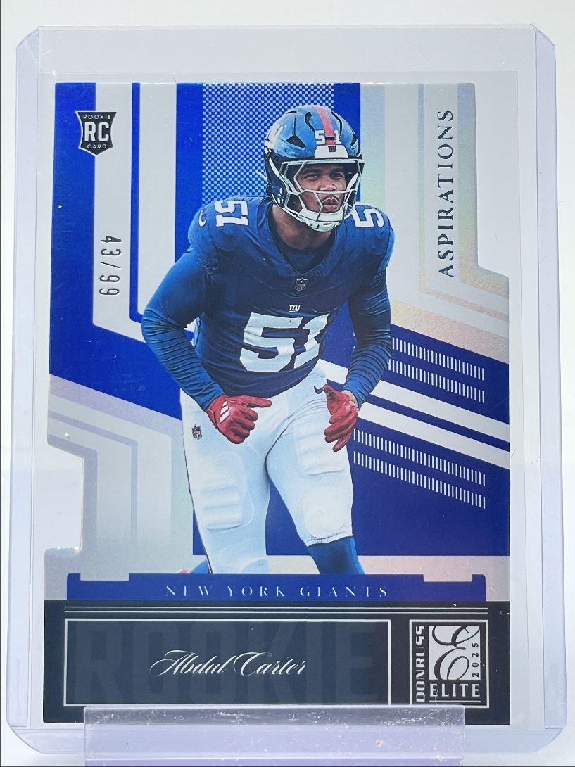 Abdul Carter Panini Donruss Elite 2007 Elite Rookies #18 Aspirations Die-Cut