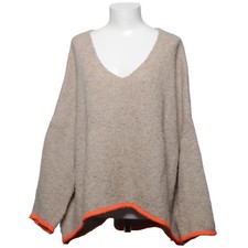 Marta, Strickpullover, Größe: ONE SIZE, Beige/Orange #hQ1