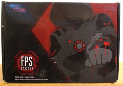 ThinkGeek Electronic FPS Laser Battle Jacket Size S 2 Wrist Blasters & 2 Targets