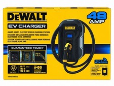 Dewalt Level-2 Electric EV Charger up to 48 Amps, 240V AC 25Ft. Cable Black