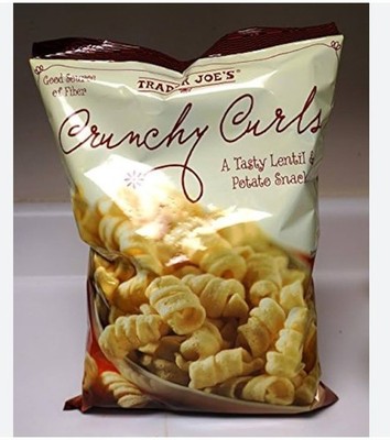 Trader Joe s Crunchy Curls   6 oz (170g) | Savory Lentil & Potato Snack