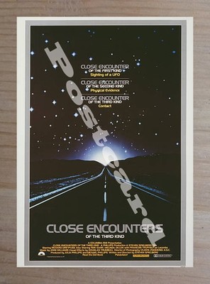 Historic Close Encounters Of The Third Kind 1977 Movie Advertisment Postcard