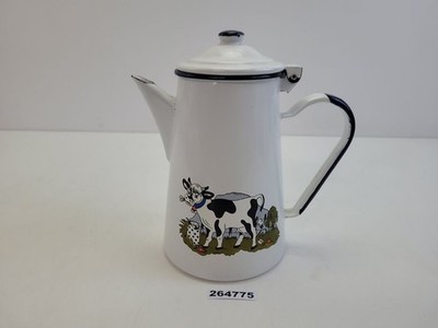 Jug mouths enamel cow in the pasture with milk jug motif decoration #264775