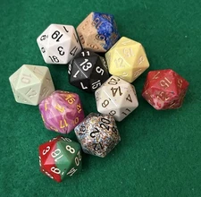 Chessex dice lot - D20 Twenty-sided Dice